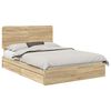 vidaXL Letto con Contenitore con cassetto Rovere Sonoma 160 x 200 cm
