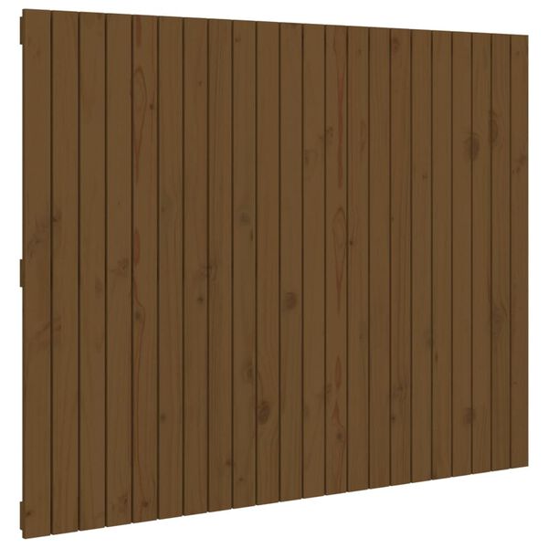 vidaXL Testiera da Parete Ambra 140x3x110 cm in Legno Massello di Pino