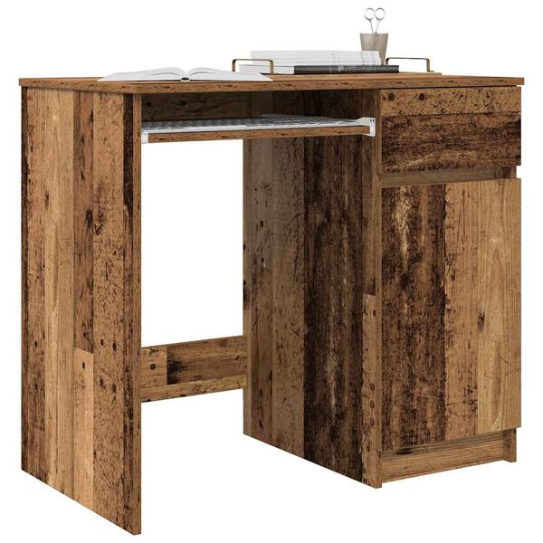 vidaXL Scrivania Legno Antico 86x49x76 cm in Legno Multistrato