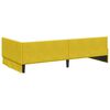 vidaXL Struttura Letto Angolare con Materasso 2 pcs Giallo Velluto