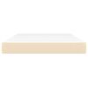 vidaXL Materasso a Molle Insacchettate Cream 140x190x20 cm in Tessuto