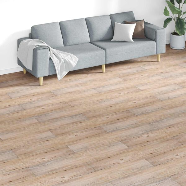 vidaXL Tavole per Pavimenti 18 pcs Marrone 5,26 m&sup2; PVC