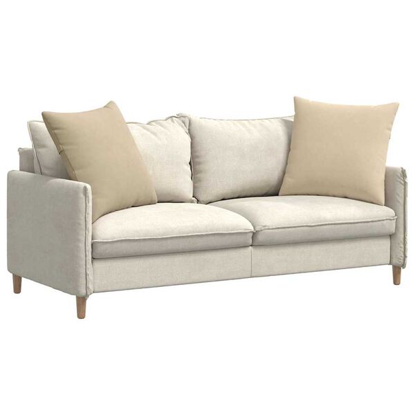 vidaXL Cuscini da Divano 2 pcs Crema 80 x 80 cm Tessuto