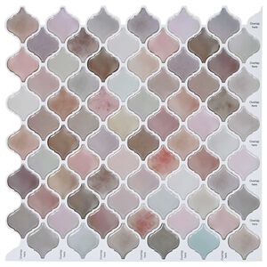 vidaXL Piastrella Lanturn 50 pz Beige 27 x 27 cm Poliuretano e PET