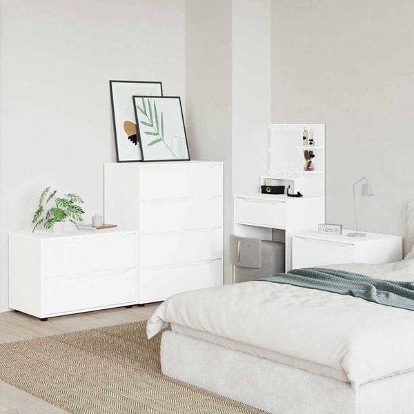 vidaXL Armadio Bianco 80 x 48 x 57 cm Legno multistrato