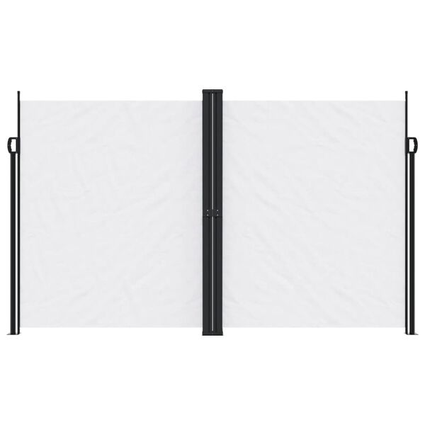 vidaXL Tenda da Sole Laterale Retrattile Bianco 200x600 cm