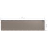 vidaXL Paravento da Balcone Talpa 120x500 cm Tessuto Oxford
