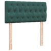 vidaXL Pouf Letto con Materasso e LED Verde Scuro 90x200cm in Velluto