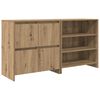 vidaXL Credenza 2 pz Rovere artigianale 70 x 41 x 75 cm