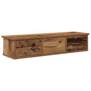 vidaXL Mobile a Parete Legno Antico 88x26x18,5 cm in Truciolato