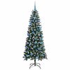 vidaXL Albero di Natale artificiale con 300 LED Verde 180 cm
