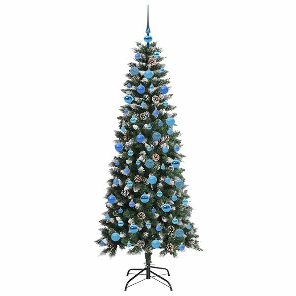 vidaXL Albero di Natale artificiale con 300 LED Verde 180 cm