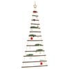 vidaXL Albero di Natale sospeso con stella superiore 86x180 cm Ramo naturale