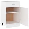 vidaXL Armadio con Cassetto &ldquo;Lyon&rdquo; Bianco 50x46x81,5 cm