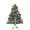 vidaXL Albero di Natale artificiale con 300 LED Verde 240 cm