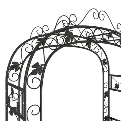 vidaXL Arco da Giardino 116x45x240 cm Acciaio