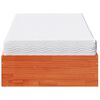 vidaXL Dormeuse con Materasso Marrone 90x200 cm Legno Massello di Pino