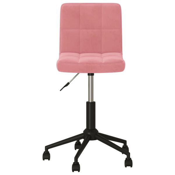 vidaXL Sedie da Pranzo Girevoli 2 pz Rosa in Velluto