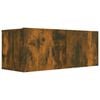 vidaXL Mobile TV Rovere Fumo 80x30x30 cm in Legno Multistrato