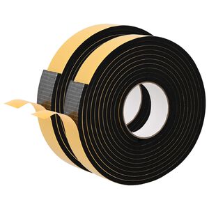 vidaXL Nastro adesivo in schiuma 2 pz Nero 40mm x 5m Schiuma CR