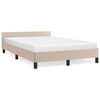 vidaXL Giroletto con Testiera senza Materasso Cappuccino 120x200 cm