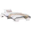 vidaXL Struttura del letto Bianco 80 x 200 cm Pino massello
