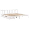 vidaXL Letto senza Materasso Bianco 180x200 cm Legno Massello di Pino