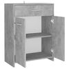 vidaXL Mobile da Bagno Grigio Cemento 60x33x80 cm in Legno tecnico