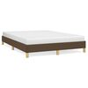 vidaXL Giroletto senza Materasso Marrone Scuro 160x200 cm Tessuto