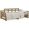 vidaXL Dormeuse Estraibile senza Materasso Marrone Ambra 2x(90x200) cm