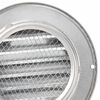 vidaXL Coperture per ventilazione d'aria 2 pcs Argento 100 mm