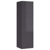 vidaXL Mobile Porta TV Grigio Lucido 30,5x30x110 cm Legno Multistrato