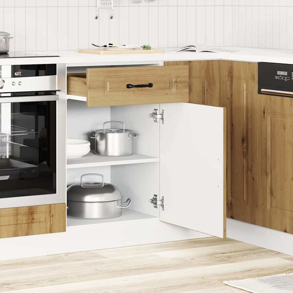 vidaXL Base da Cucina Kalmar Rovere Artigianale in Legno Multistrato