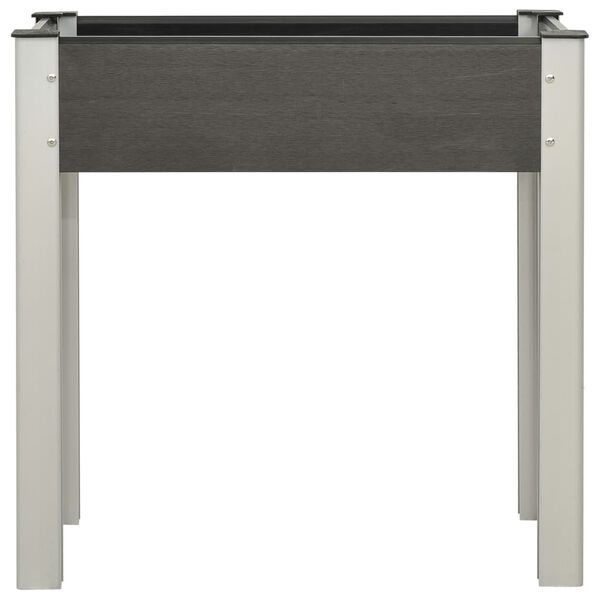 vidaXL Fioriera Rialzata da Giardino 75x40x75 cm in WPC Grigio