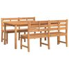 vidaXL Set da Pranzo per Giardino 3 pz in Legno Massello di Teak