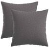 vidaXL Cuscino con cuscino HEERLEN 2 pz Grigio Chiaro Tessuto