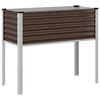 vidaXL Fioriera da giardino marrone 100x45x90 cm in acciaio