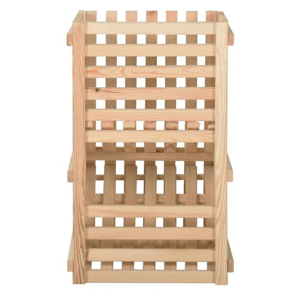 vidaXL Cassetta Porta Patate 50x50x80 cm in Legno Massello di Pino