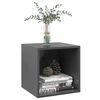 vidaXL Mobile a Muro Grigio 37x37x37 cm in Legno Multistrato