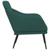 vidaXL Poltrona Verde Scuro 63x76x80 cm in Tessuto
