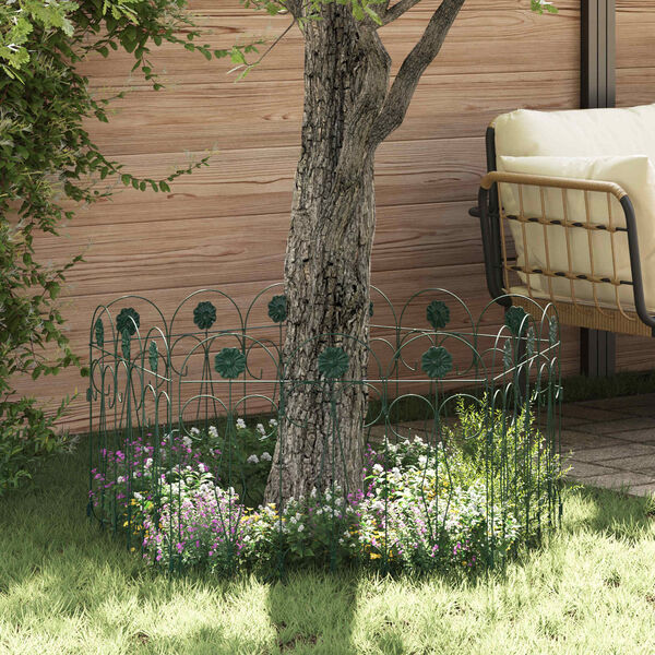 vidaXL Recinzione per Giardino Traliccio Verde 305,5 x 55,5 x 0,3 cm