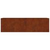 vidaXL Fioriera Rialzata da Giardino 280x80x80 cm in Acciaio Corten