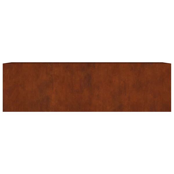 vidaXL Fioriera Rialzata da Giardino 280x80x80 cm in Acciaio Corten