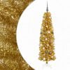 vidaXL Albero di Natale Slim artificiale con palline 180 cm 300 LED