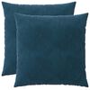vidaXL Cuscino con cuscino HEERLEN 2 pz Blu Velluto