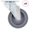 vidaXL Ruote Girevoli 8 pz 75 mm