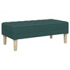 vidaXL Set di divani 2 pcs Verde Scuro 173 x 131 x 67 cm Tessuto