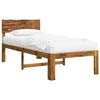 vidaXL Letto Singolo con Testiera ROSTOCK Naturale 100 x 200 cm