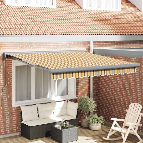 vidaXL Tenda da Sole Multicolore 350 x 250 x 165 cm