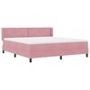 vidaXL Letto a molle con materasso Rosa 200 x 180 cm Poliestere